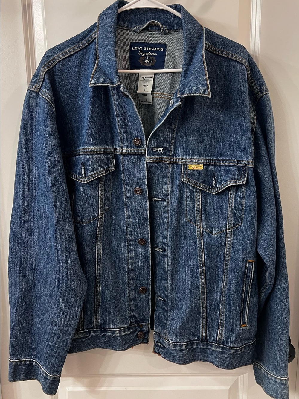 EUC Men’s Levi Strauss Signature Blue Denim Jacket, L
